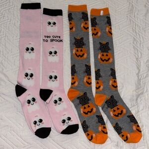 Knee High Halloween Socks (2 pair)